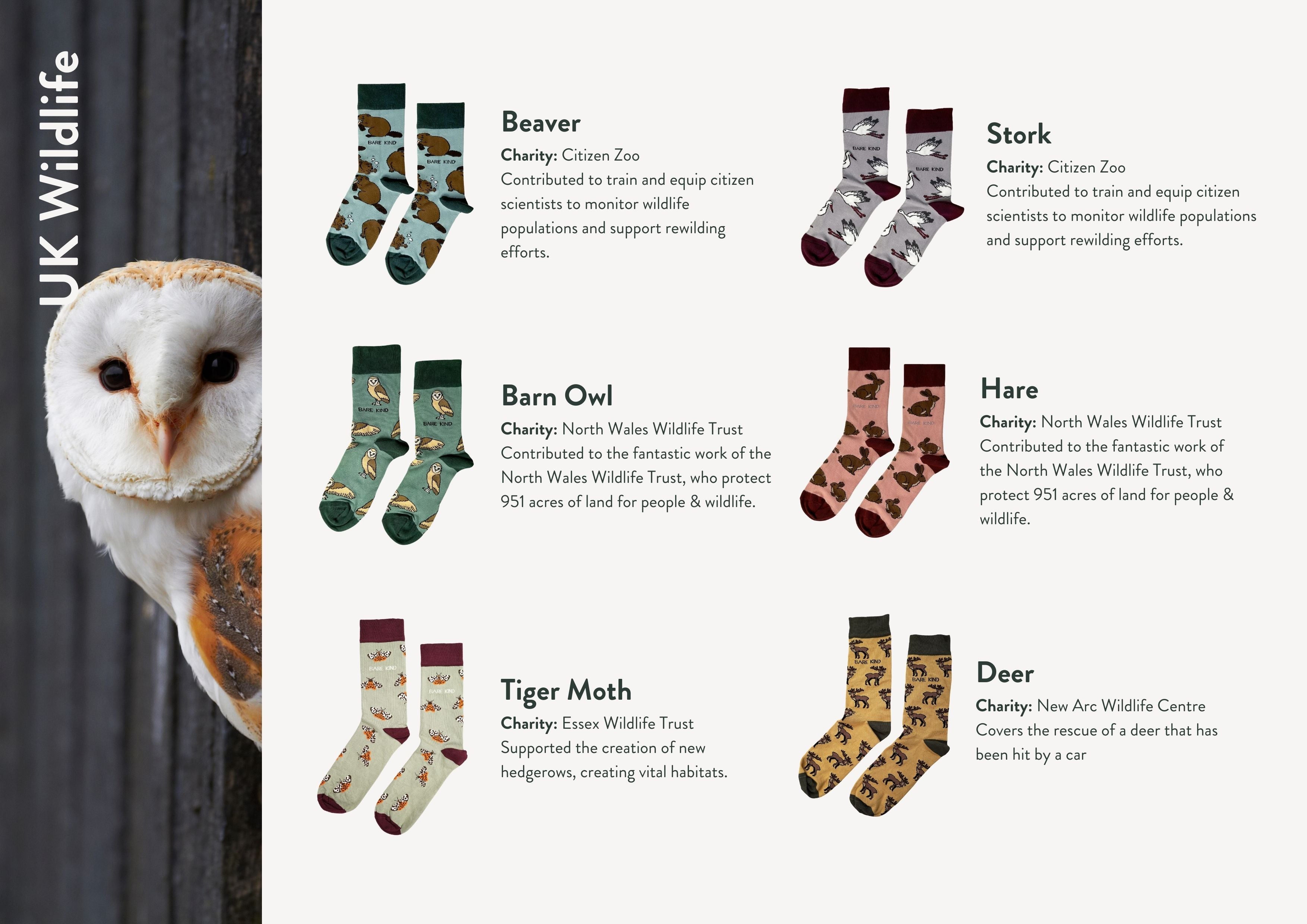 Impact report charities, animals and socks