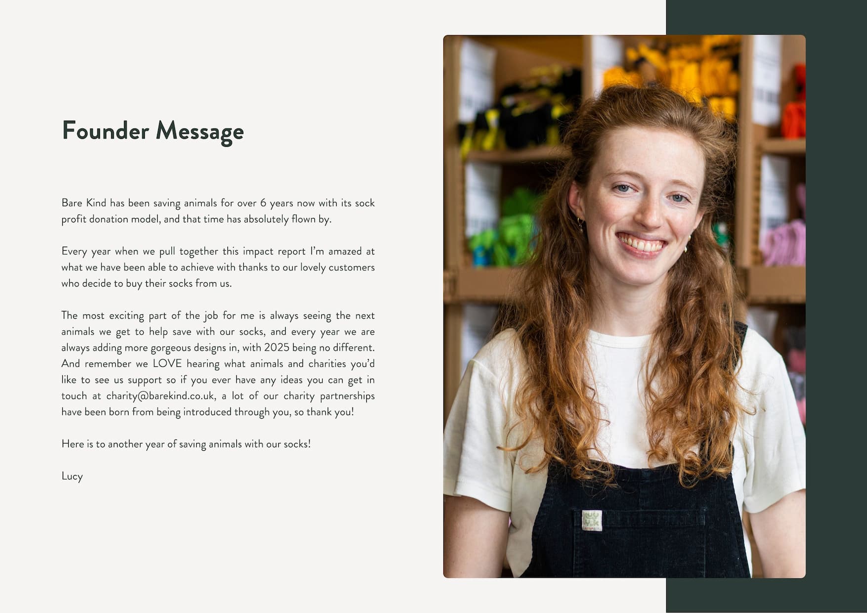 Impact Report Founder Message