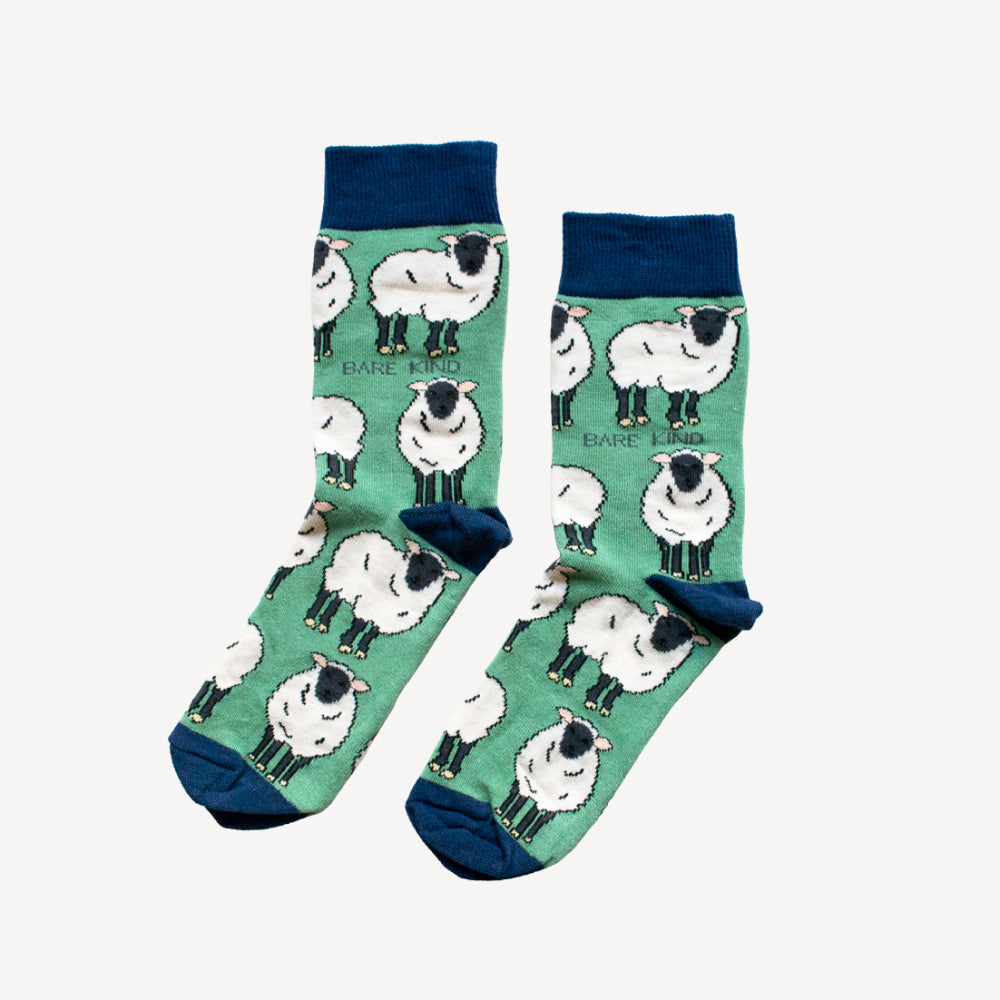 blue Christmas polar bear bamboo socks