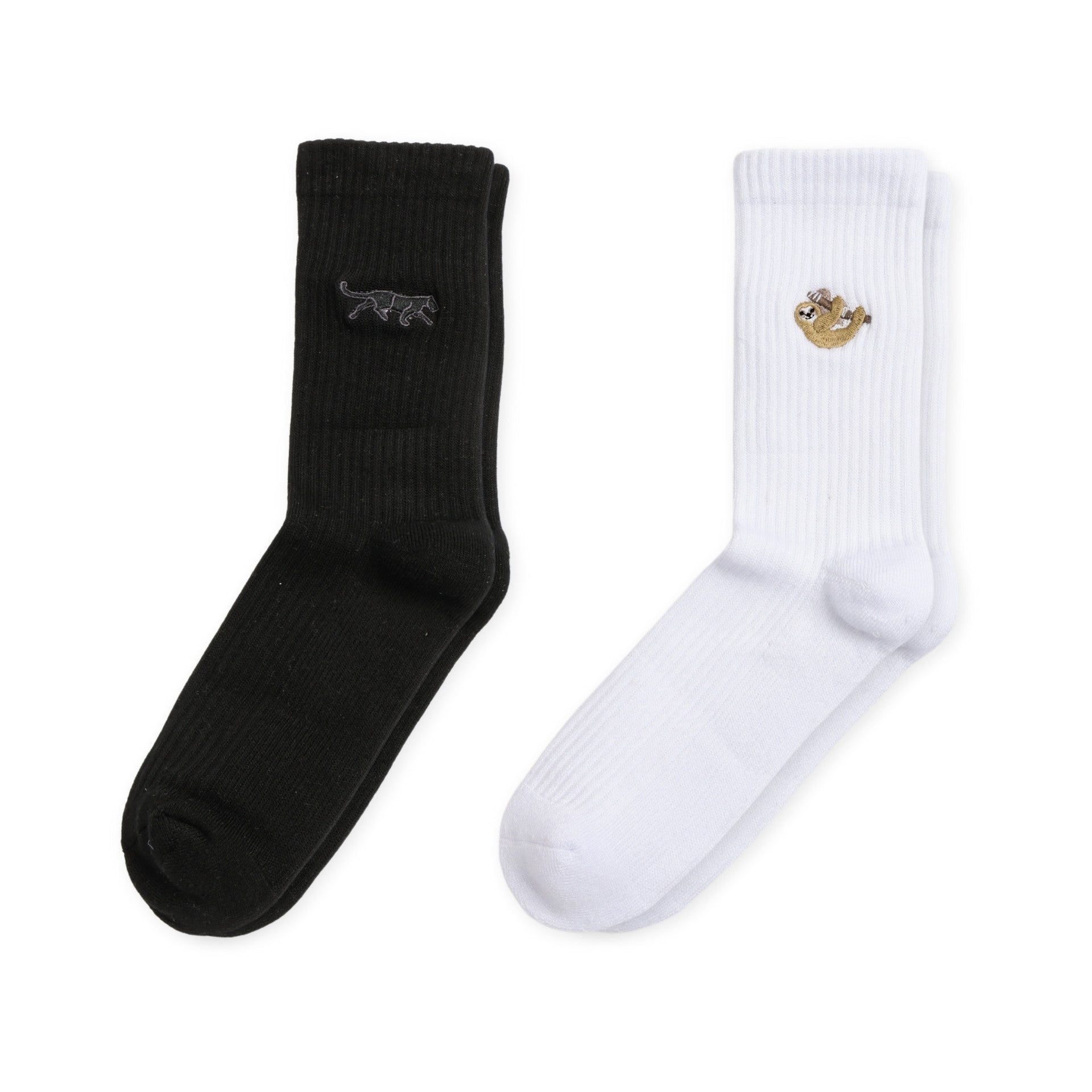 & White Ribbed 2 Pack Bamboo Sock Set