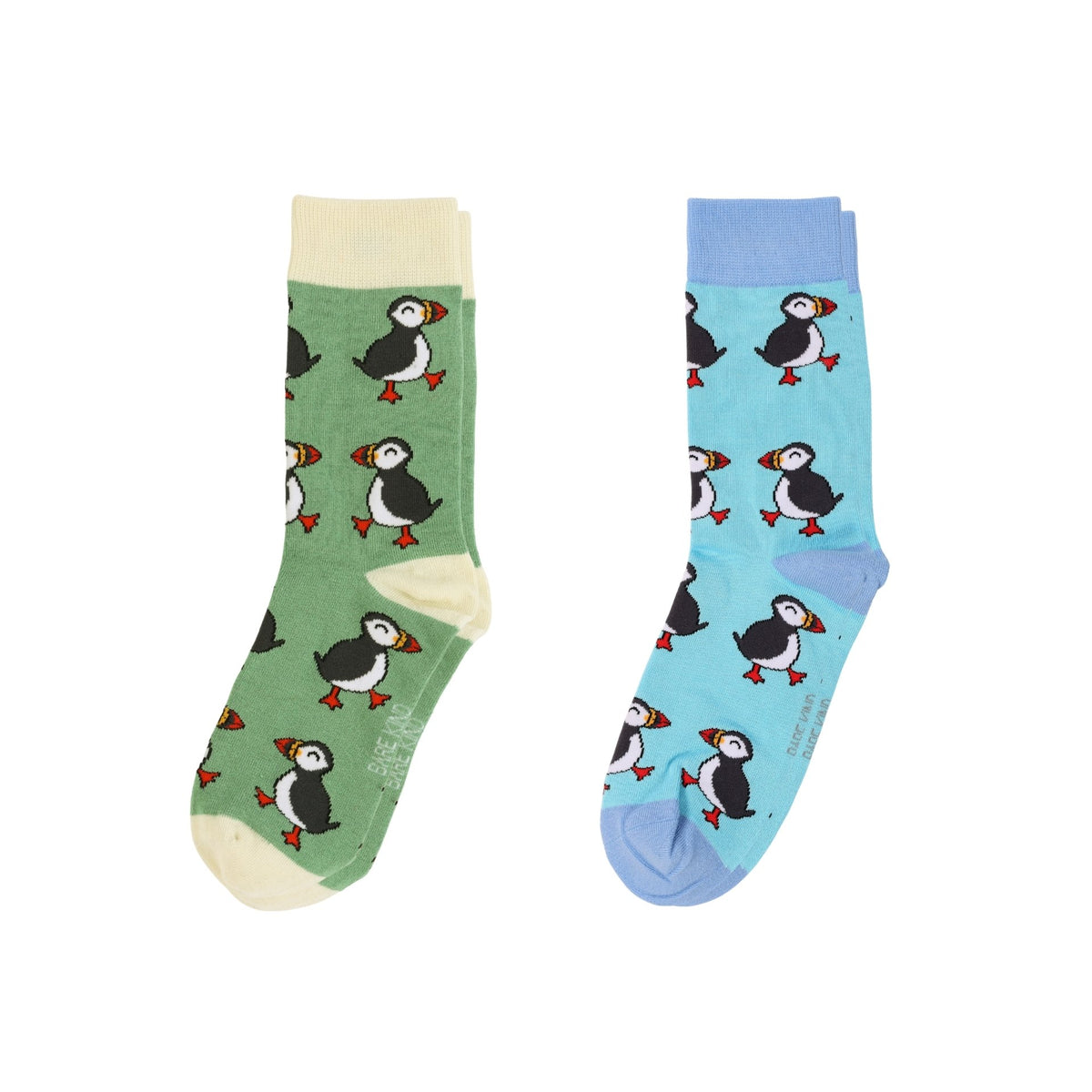 Blue & Green Puffin Bundle of 2