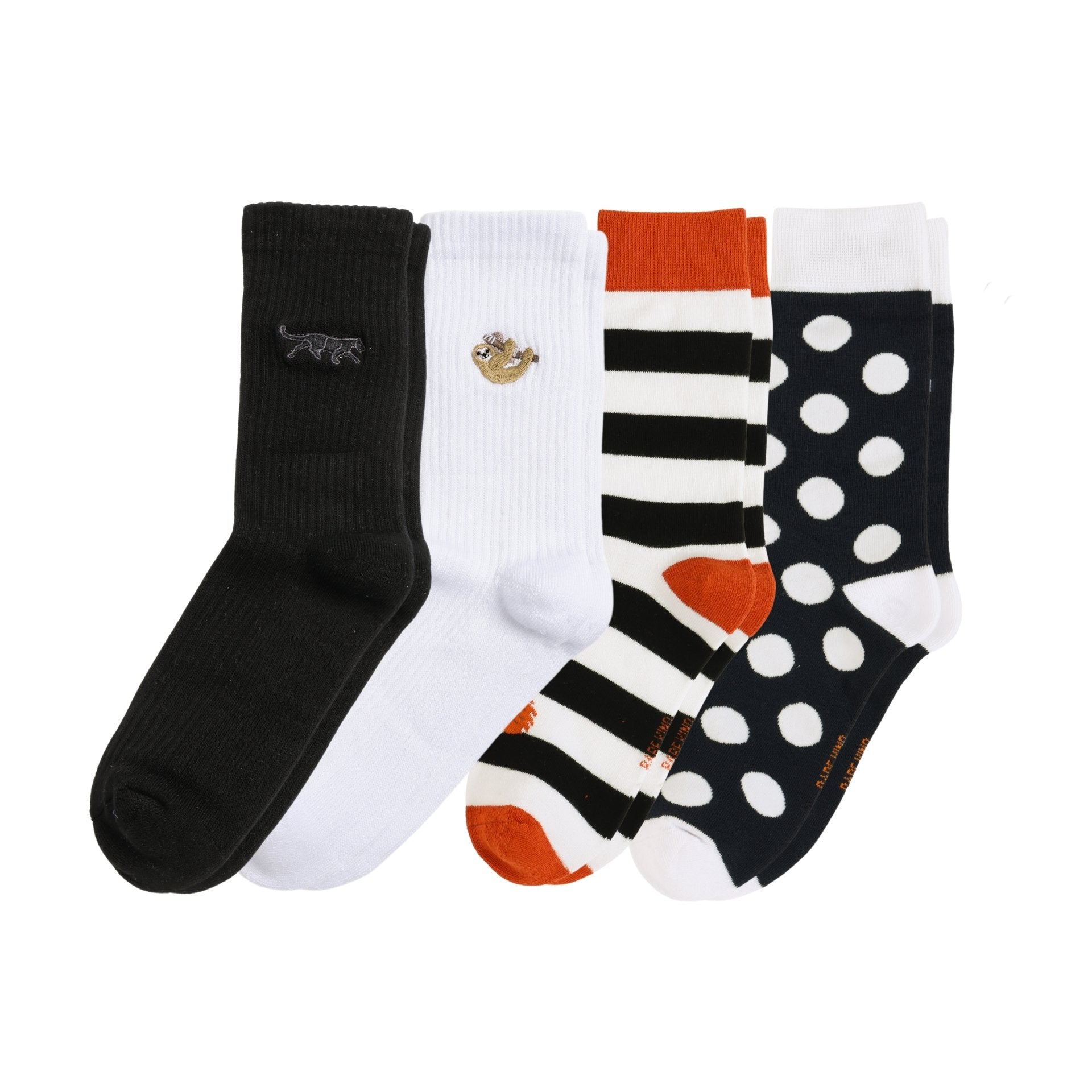Monochrome Bamboo Socks Bundle 4