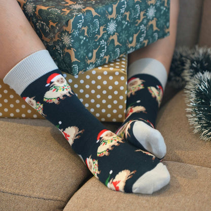 Christmas sheep socks