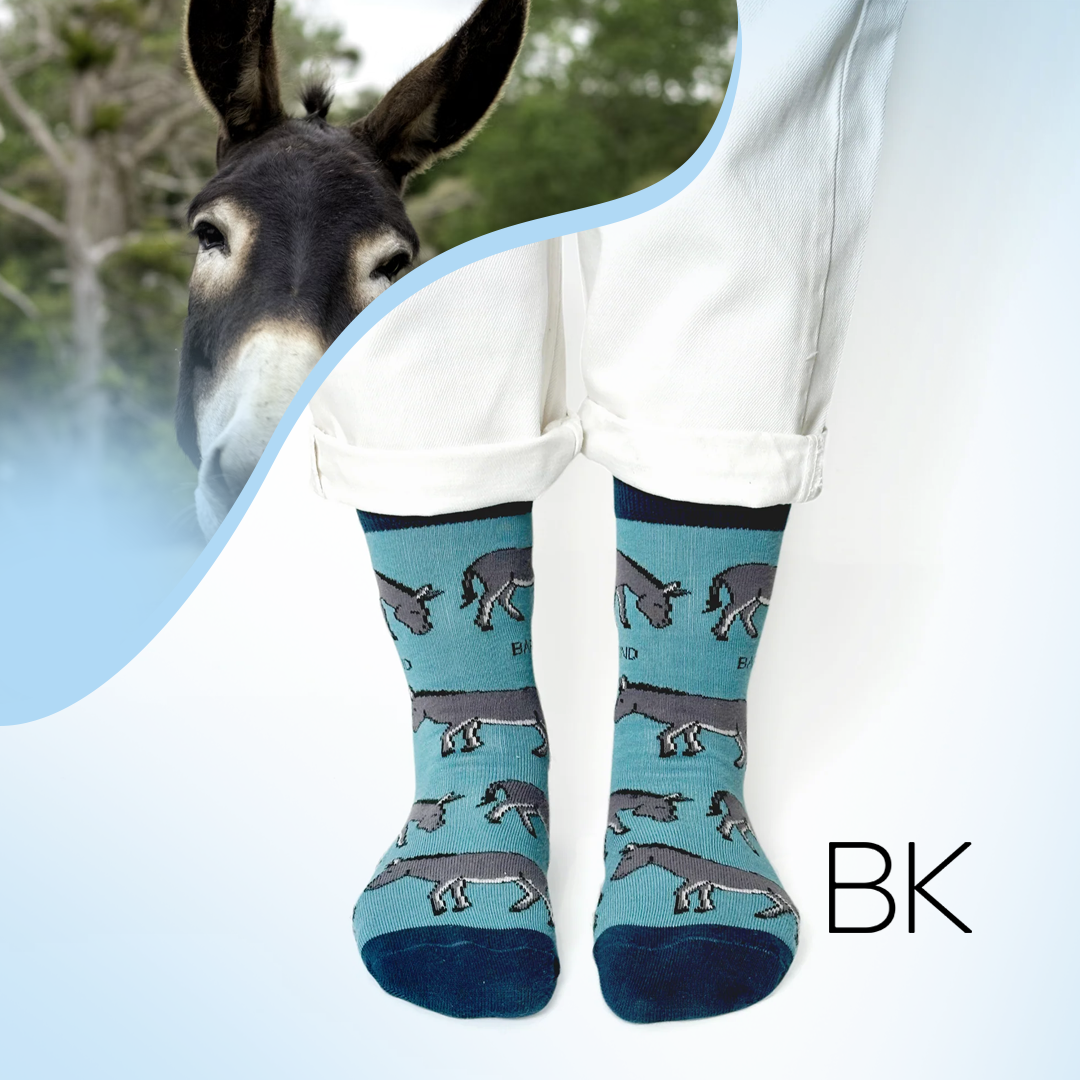 Save the Donkeys Bamboo Socks