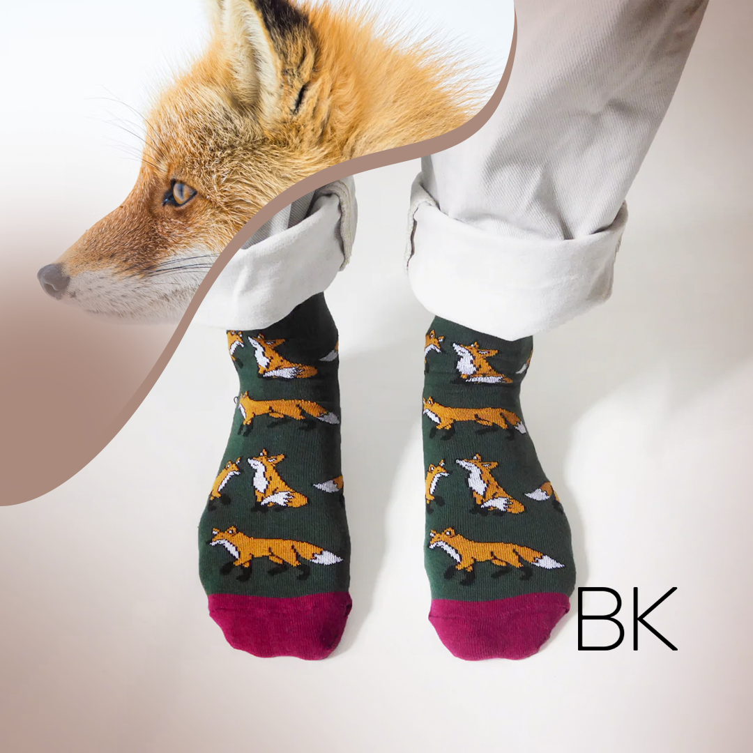 Save the Foxes Bamboo Socks