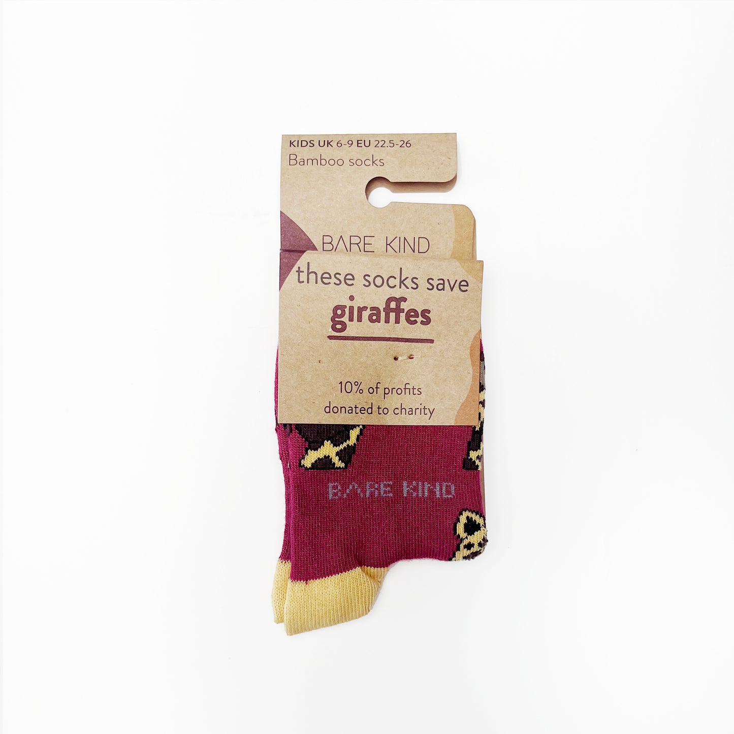 Save the Giraffes Bamboo Socks for Kids