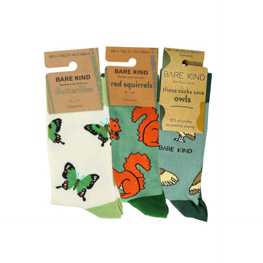 Green Woodland Wildlife Bundle of 3