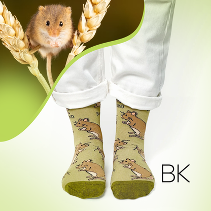 Save the Harvest Mice Bamboo Socks