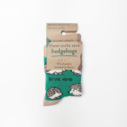 Save the Hedgehogs Bamboo Socks for Kids