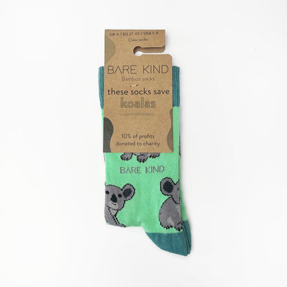 Save the Koalas Bamboo Socks