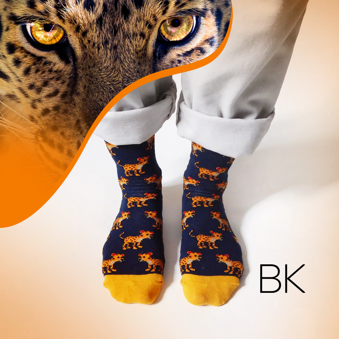 Save the Leopards Bamboo Socks