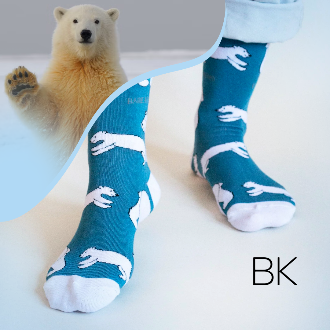 Save the Polar Bears Bamboo Socks