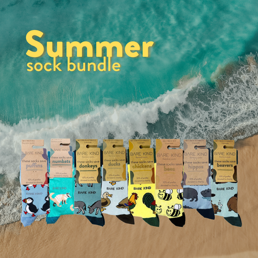 summer Bamboo socks of mixed colours and designs