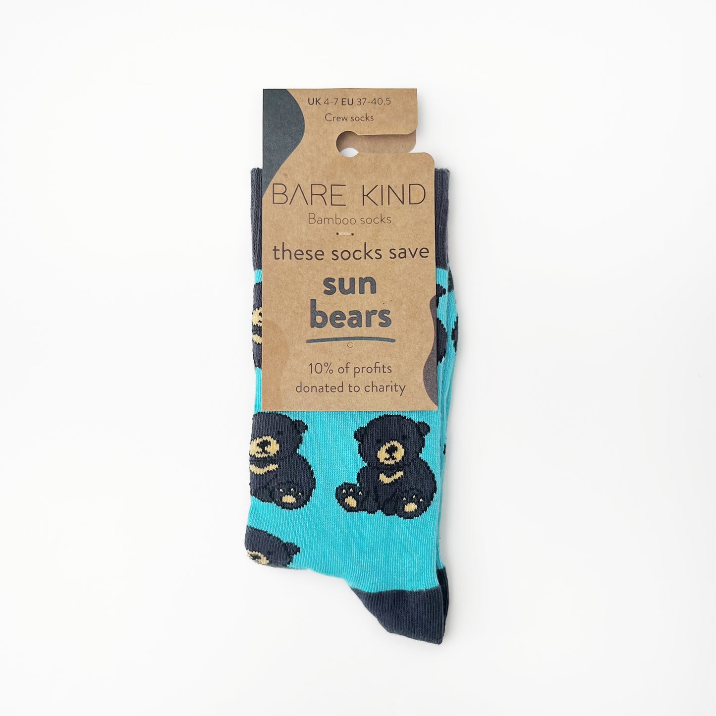 Save the Sun Bears Bamboo Socks