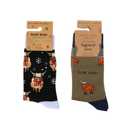 The Dark Christmas Highland Cow Bundle of 2