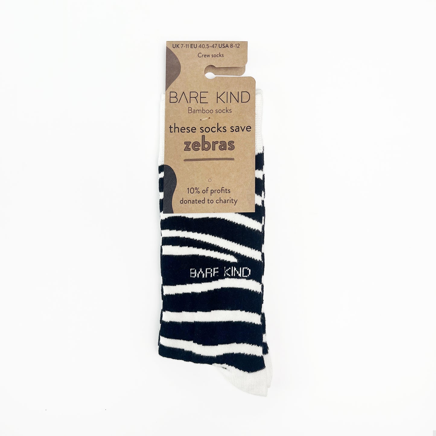 Zebra Print Bamboo Socks