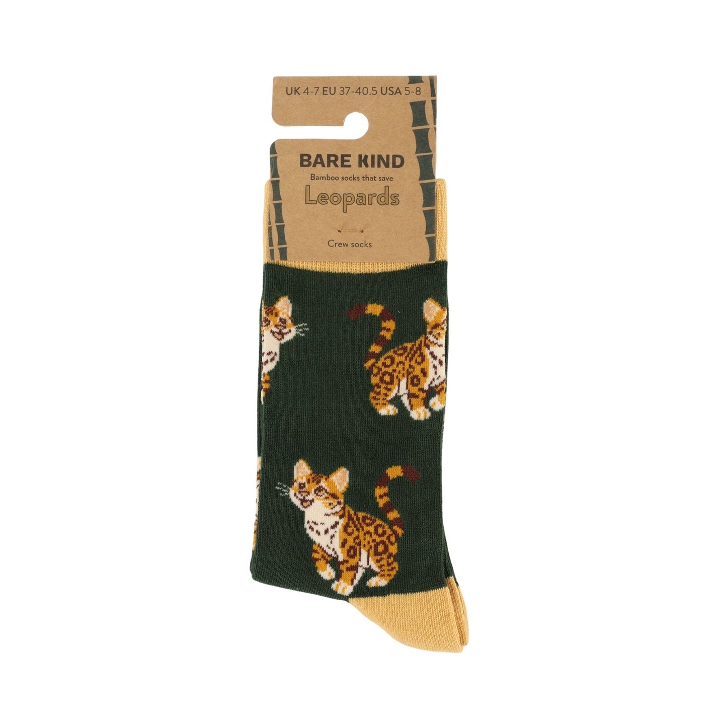 Flat lay of Leopards bamboo socks