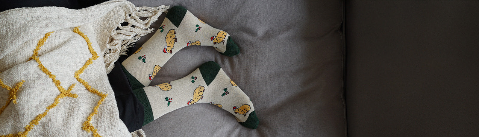 Person wearing our capybaras bamboo socks