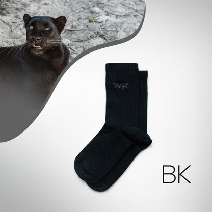 Save the Black Panthers Ribbed Bamboo Socks