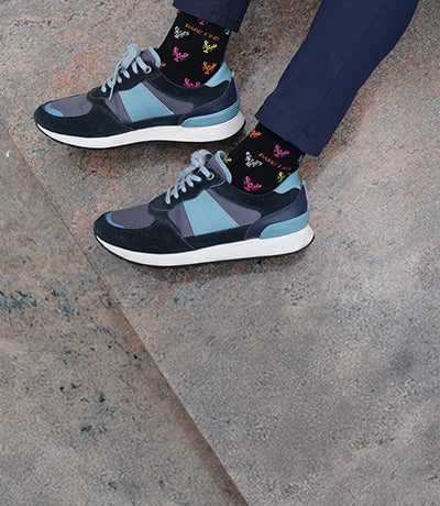 Person wearing our lobsters bamboo socks