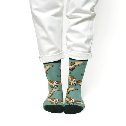 Save the Barn Owls Bamboo Socks