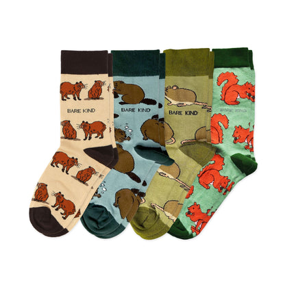 Rodent 4 Pack Bamboo Sock Set