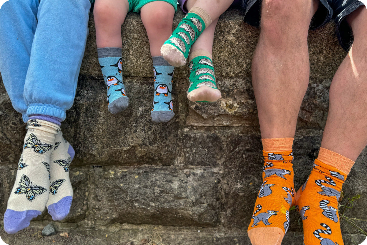 ugc of Bare Kind family bamboo socks