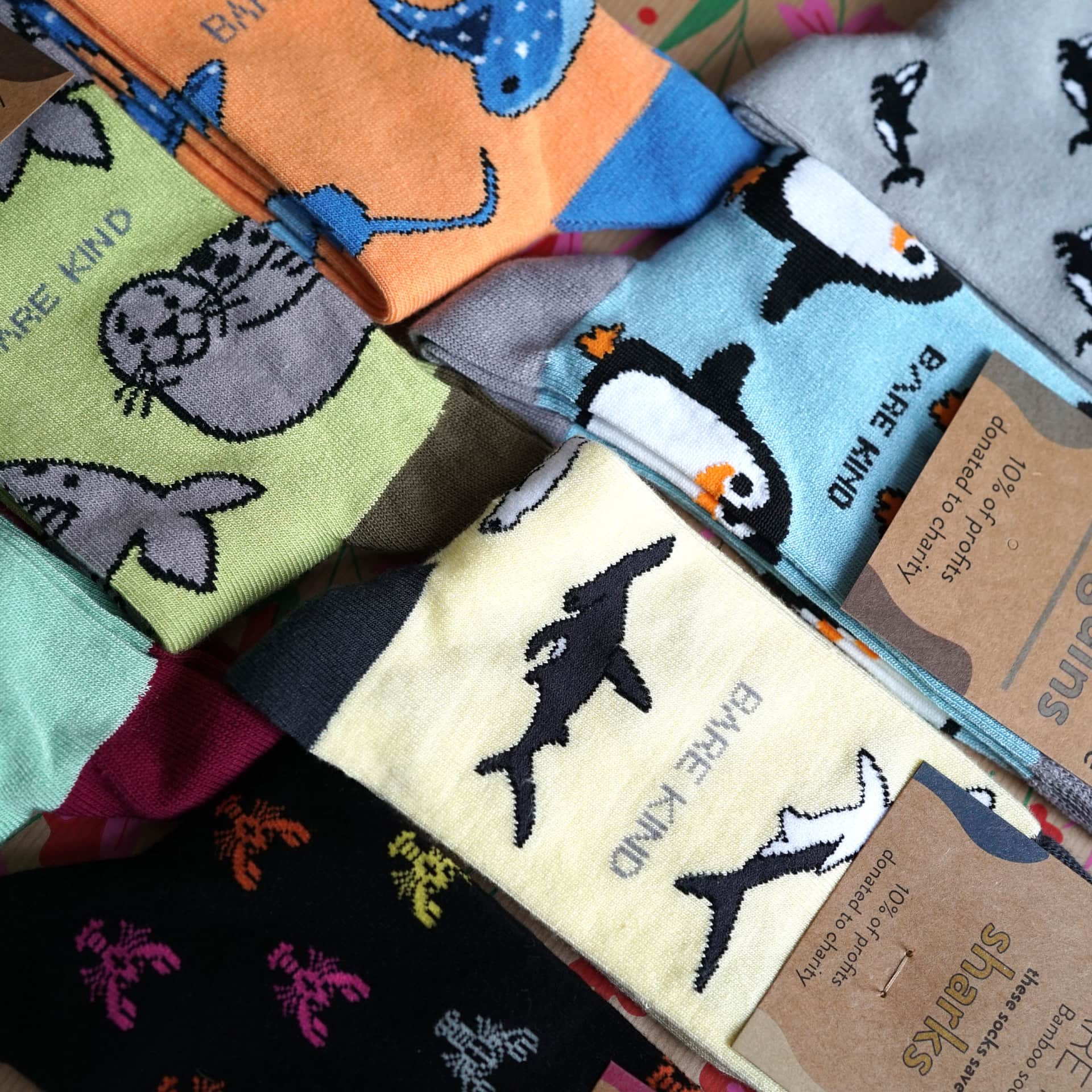 packagings of ultimate ocean lovers bundle bamboo socks